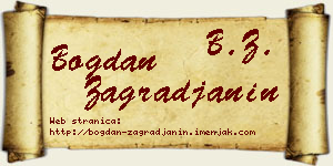Bogdan Zagrađanin vizit kartica